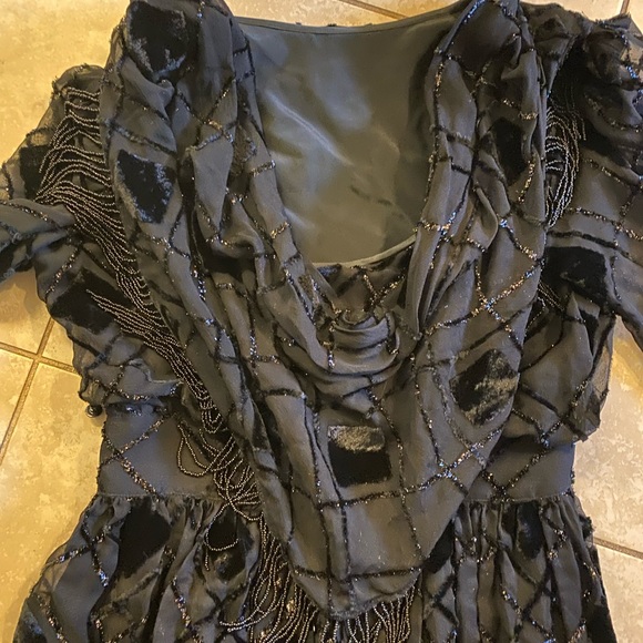 THE SILK FARM VINTAGE EVENING GOWN - Picture 4 of 6